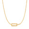 Gold Glam Interlock Necklace